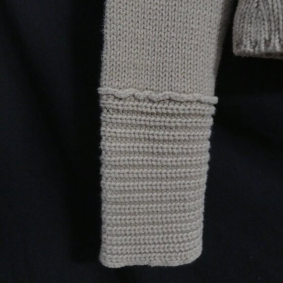 DEX - Fresh Products | small | Beige Ribbed Turtleneck Sweater - Picture 7 of 14